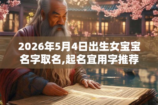 2026年5月4日出生女宝宝名字取名,起名宜用字推荐 2026年5月4日出生女宝宝名字取名,起名宜用字推荐