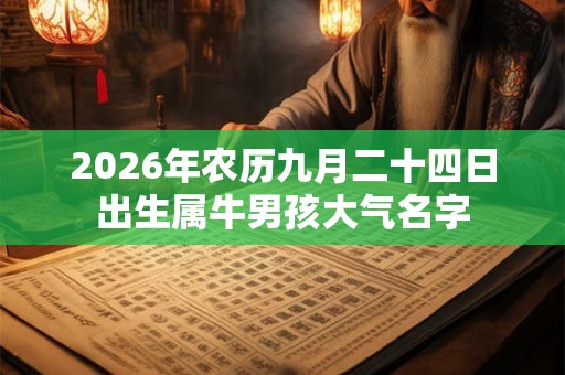 2026年农历九月二十四日出生属牛男孩大气名字