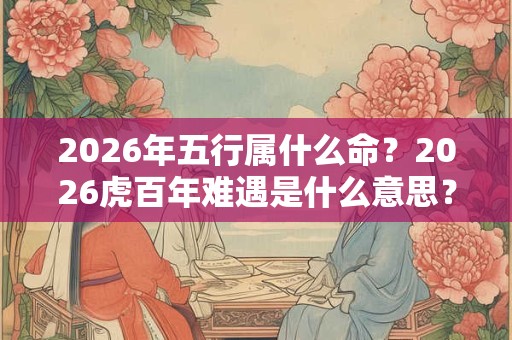 2026年五行属什么命？2026虎百年难遇是什么意思？