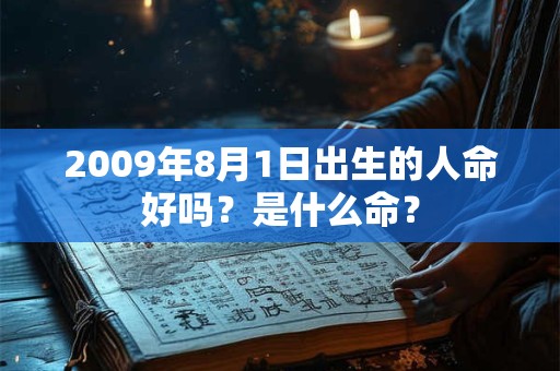 2009年8月1日出生的人命好吗？是什么命？