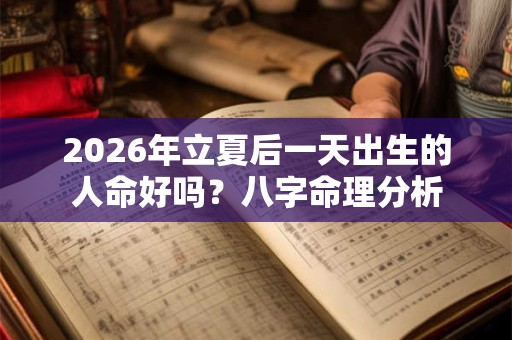 2026年立夏后一天出生的人命好吗?八字命理分析 2026年立夏后一天出生的人命好吗?八字命理分析