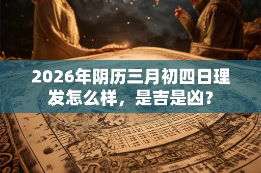 2026年阴历三月初四日理发怎么样,是吉是凶? 2026年阴历三月初四日理发怎么样,是吉是凶?