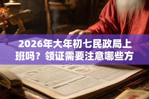 2026年大年初七民政局上班吗？领证需要注意哪些方面？