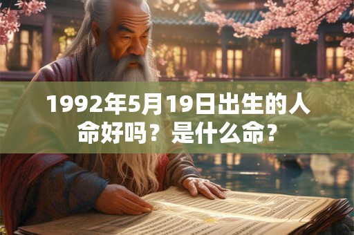 1992年5月19日出生的人命好吗?是什么命? 1992年5月19日出生的人命好吗?是什么命?
