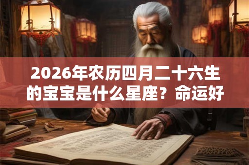 2026年农历四月二十六生的宝宝是什么星座？命运好不好？