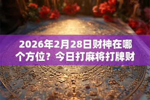 2026年2月28日财神在哪个方位？今日打麻将打牌财运方位