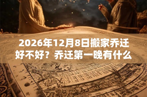 2026年12月8日搬家乔迁好不好？乔迁第一晚有什么禁忌？