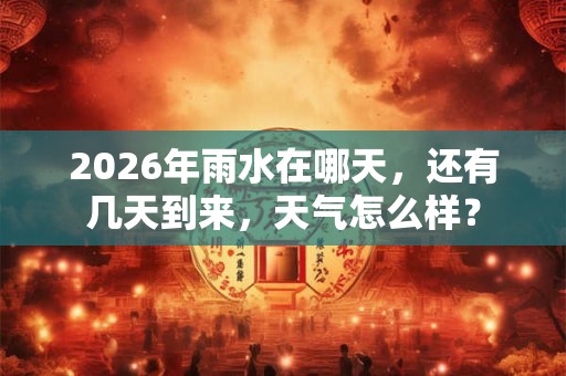 2026年雨水在哪天，还有几天到来，天气怎么样？