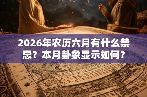 2026年农历六月有什么禁忌？本月卦象显示如何？