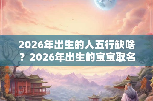 2026年出生的人五行缺啥?2026年出生的宝宝取名字 2026年出生的人五行缺啥?2026年出生的宝宝取名字