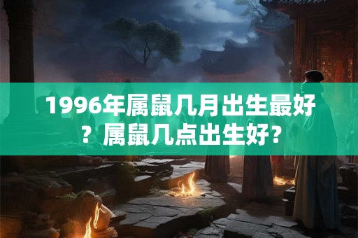 1996年属鼠几月出生最好？属鼠几点出生好？