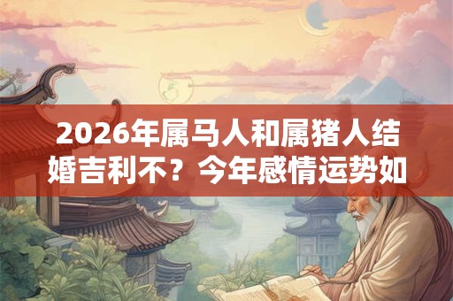 2026年属马人和属猪人结婚吉利不？今年感情运势如何
