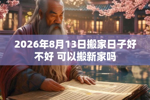 2026年8月13日搬家日子好不好 可以搬新家吗