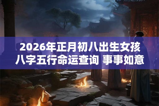 2026年正月初八出生女孩八字五行命运查询 事事如意财运亨通