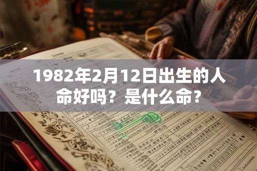 1982年2月12日出生的人命好吗？是什么命？