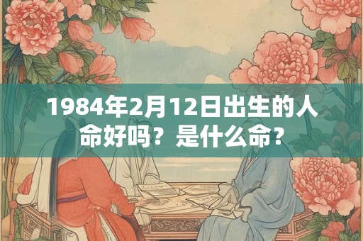 1984年2月12日出生的人命好吗？是什么命？