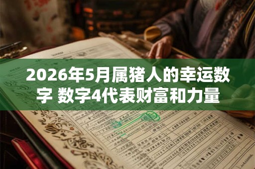 2026年5月属猪人的幸运数字 数字4代表财富和力量
