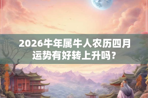 2026牛年属牛人农历四月运势有好转上升吗？