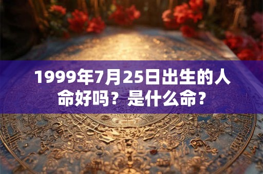 1999年7月25日出生的人命好吗?是什么命? 1999年7月25日出生的人命好吗?是什么命?