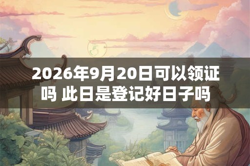 2026年9月20日可以领证吗 此日是登记好日子吗