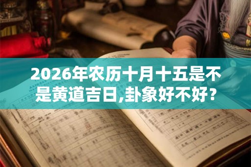 2026年农历十月十五是不是黄道吉日,卦象好不好？