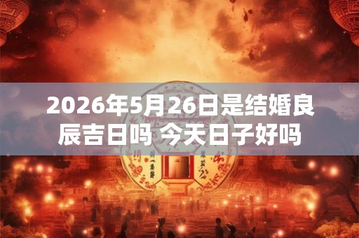 2026年5月26日是结婚良辰吉日吗 今天日子好吗