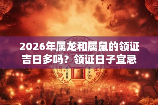 2026年属龙和属鼠的领证吉日多吗?领证日子宜忌 2026年属龙和属鼠的领证吉日多吗?领证日子宜忌