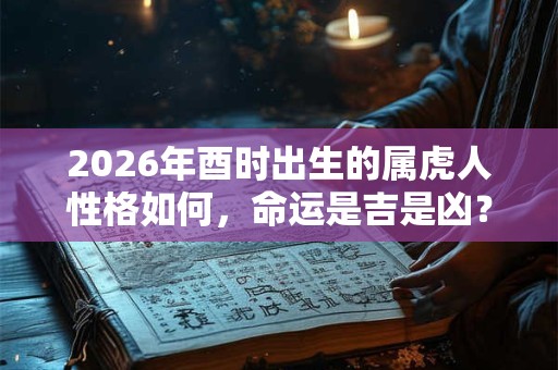 2026年酉时出生的属虎人性格如何,命运是吉是凶? 2026年酉时出生的属虎人性格如何,命运是吉是凶?