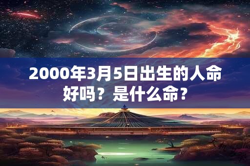 2000年3月5日出生的人命好吗?是什么命? 2000年3月5日出生的人命好吗?是什么命?