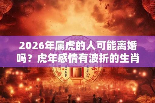 2026年属虎的人可能离婚吗?虎年感情有波折的生肖 2026年属虎的人可能离婚吗?虎年感情有波折的生肖
