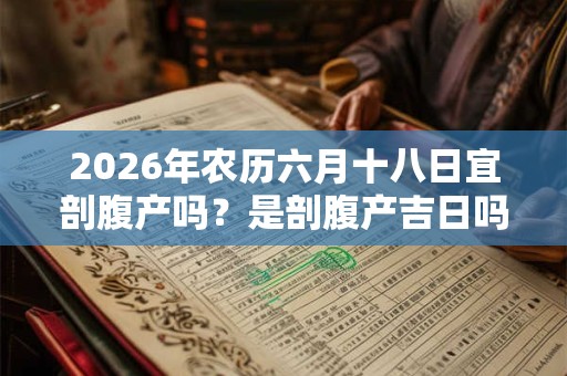 2026年农历六月十八日宜剖腹产吗?是剖腹产吉日吗 2026年农历六月十八日宜剖腹产吗?是剖腹产吉日吗