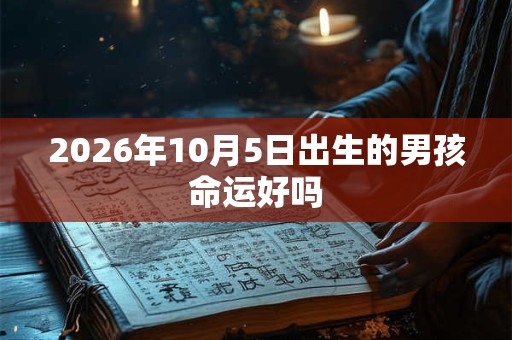 2026年10月5日出生的男孩命运好吗 2026年10月5日出生的男孩命运好吗