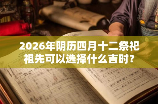 2026年阴历四月十二祭祀祖先可以选择什么吉时？