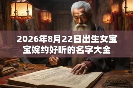 2026年8月22日出生女宝宝婉约好听的名字大全