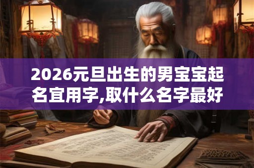 2026元旦出生的男宝宝起名宜用字,取什么名字最好？