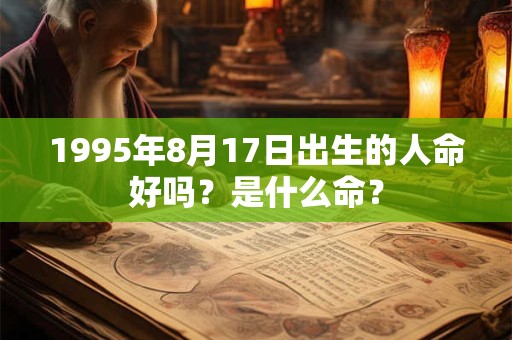 1995年8月17日出生的人命好吗？是什么命？