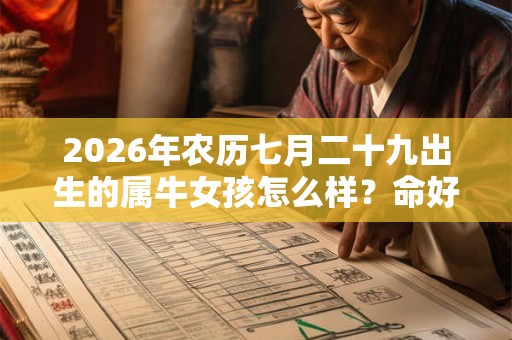 2026年农历七月二十九出生的属牛女孩怎么样？命好不好？