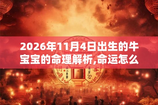 2026年11月4日出生的牛宝宝的命理解析,命运怎么样? 2026年11月4日出生的牛宝宝的命理解析,命运怎么样?