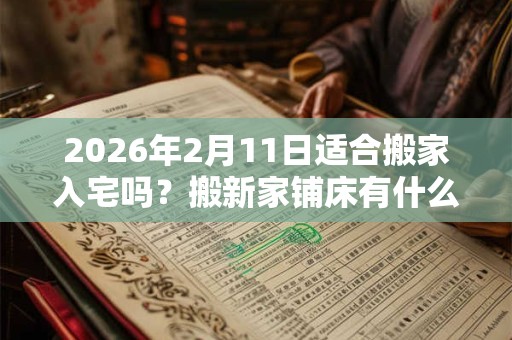 2026年2月11日适合搬家入宅吗?搬新家铺床有什么讲究? 2026年2月11日适合搬家入宅吗?搬新家铺床有什么讲究?
