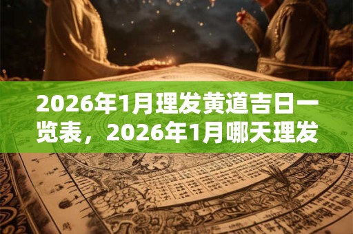 2026年1月理发黄道吉日一览表，2026年1月哪天理发最好？