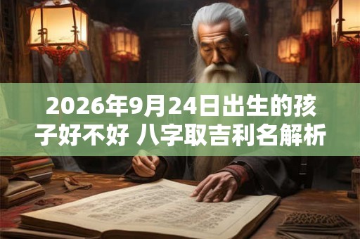 2026年9月24日出生的孩子好不好 八字取吉利名解析 2026年9月24日出生的孩子好不好 八字取吉利名解析