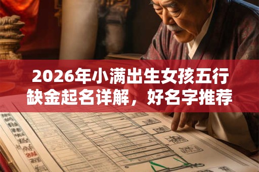 2026年小满出生女孩五行缺金起名详解,好名字推荐 2026年小满出生女孩五行缺金起名详解,好名字推荐