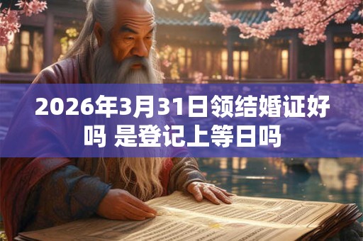 2026年3月31日领结婚证好吗 是登记上等日吗