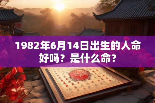 1982年6月14日出生的人命好吗?是什么命? 1982年6月14日出生的人命好吗?是什么命?