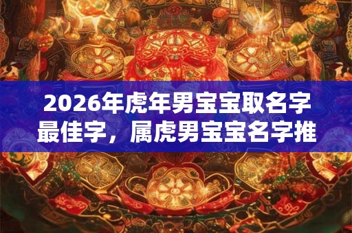 2026年虎年男宝宝取名字最佳字，属虎男宝宝名字推荐