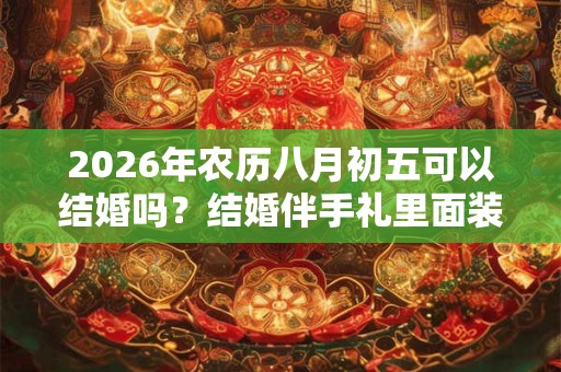 2026年农历八月初五可以结婚吗?结婚伴手礼里面装什么? 2026年农历八月初五可以结婚吗?结婚伴手礼里面装什么?
