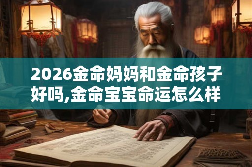 2026金命妈妈和金命孩子好吗,金命宝宝命运怎么样