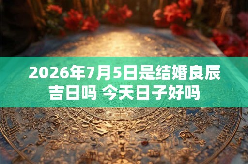 2026年7月5日是结婚良辰吉日吗 今天日子好吗