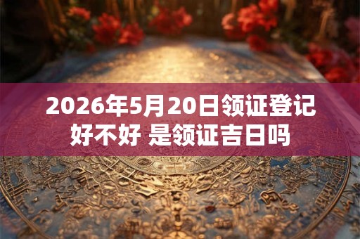 2026年5月20日领证登记好不好 是领证吉日吗 2026年5月20日领证登记好不好 是领证吉日吗