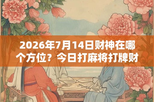 2026年7月14日财神在哪个方位?今日打麻将打牌财运方位! 2026年7月14日财神在哪个方位?今日打麻将打牌财运方位!